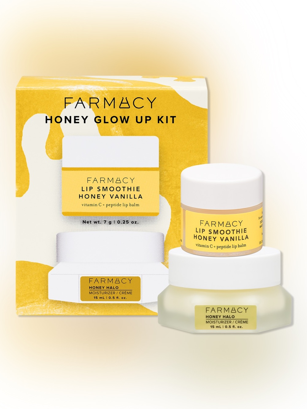 Farmacy Honey Glow Up Kit | Honey Halo + Lip Smoothie | NIB